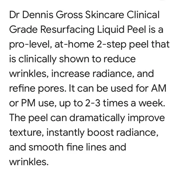 NIB dr dennis gross clinical grade resurfacing liquid peel - Picture 7 of 12